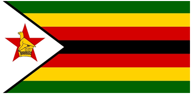 Zimbabwe flag large