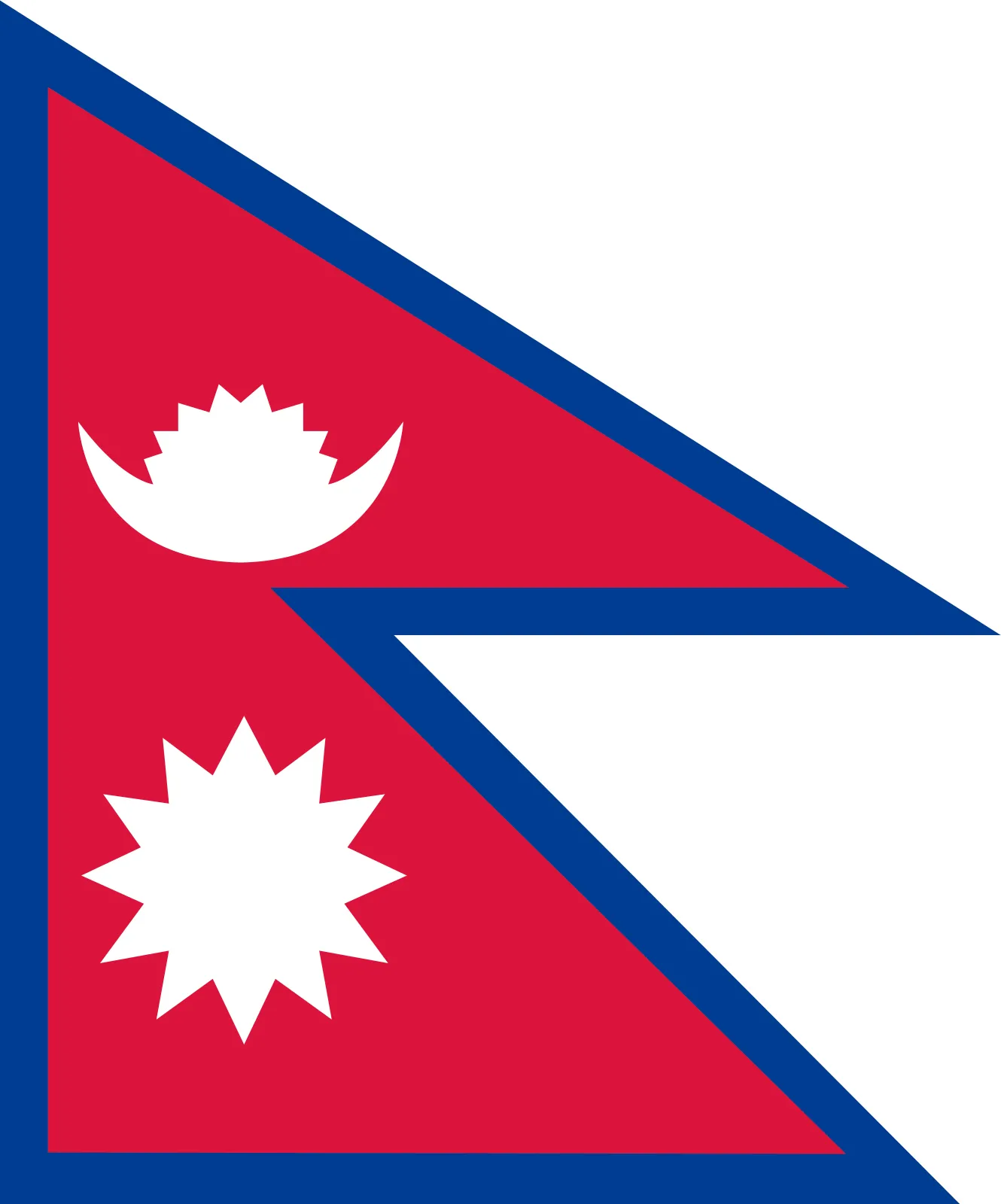 Nepal flag large
