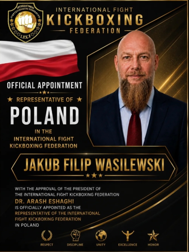 🥊 **Representative of the International Fight Kickboxing Federation Appointed in Poland**